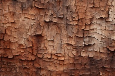 Ağaç kabuğu gövdesi dokusunun işlenmiş kolajı. Pankart, arkaplan veya 3B haritalama için doku
