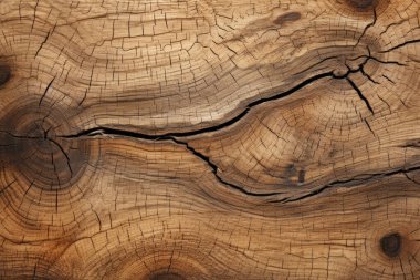 Çatlak ahşap yüzey dokusunun işlenmiş kolajı. Pankart, arkaplan veya 3B haritalama için doku
