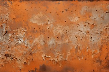 Eski paslı metal duvar yüzey dokusunun işlenmiş kolajı. Pankart, arkaplan veya 3B haritalama için doku