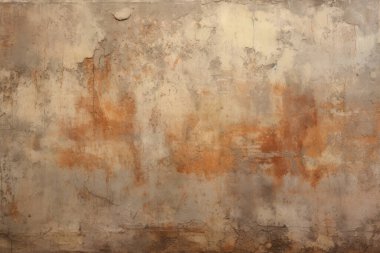 Kirli, kahverengi beton yüzey dokusunun işlenmiş kolajı. Pankart, arkaplan veya 3B haritalama için doku