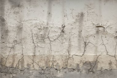 Görünür çatlak dokusuna sahip eski bir duvar kolajı. Pankart, arkaplan veya 3B haritalama için doku