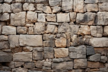 Gündüz vakti eski kum bloğu duvar dokusunun işlenmiş kolajı. Pankart, arkaplan veya 3B haritalama için doku