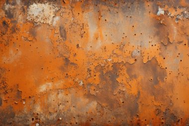 Eski paslı metal duvar yüzey dokusunun işlenmiş kolajı. Pankart, arkaplan veya 3B haritalama için doku