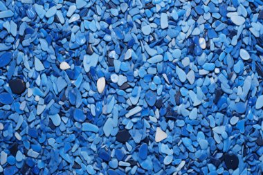 Lacivert terrazzo yüzey dokusunun işlenmiş kolajı. Pankart, arkaplan veya 3B haritalama için doku