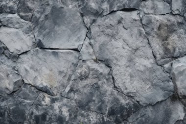 Gri kayalık kaya yüzey dokusunun işlenmiş kolajı. Pankart, arkaplan veya 3B haritalama için doku