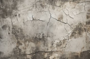 Görünür çatlak dokusuna sahip eski bir duvar kolajı. Pankart, arkaplan veya 3B haritalama için doku
