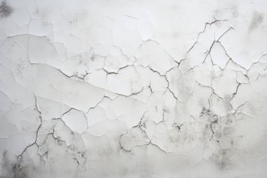 Çatlak yüzey dokusunun işlenmiş kolajı. Pankart, arkaplan veya 3B haritalama için doku