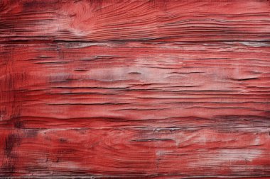 Kırsal boyalı, kırmızı ahşap dokuların işlenmiş kolajı. Pankart, arkaplan veya 3B haritalama için doku