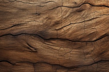 Eskimiş kahverengi ahşap malzeme dokusunun işlenmiş kolajı. Pankart, arkaplan veya 3B haritalama için doku