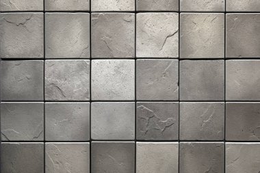 Gri mermer döşeme yüzey dokusundan işlenmiş kolaj. Pankart, arkaplan veya 3B haritalama için doku