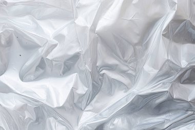 Şeffaf selofan plastik folyo dokusunun işlenmiş kolajı. Pankart, arkaplan veya 3B haritalama için doku