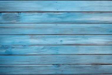 Açık mavi ahşap arkaplan dokusunun işlenmiş kolajı. Pankart, arkaplan veya 3B haritalama için doku