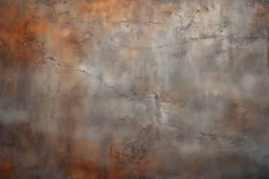 Gündüz vakti paslı metal yaprak dokusunun işlenmiş kolajı. Pankart, arkaplan veya 3B haritalama için doku