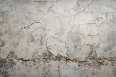 Görünür çatlak dokusuna sahip eski bir duvar kolajı. Pankart, arkaplan veya 3B haritalama için doku