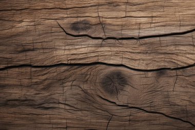 Eskimiş kahverengi ahşap malzeme dokusunun işlenmiş kolajı. Pankart, arkaplan veya 3B haritalama için doku