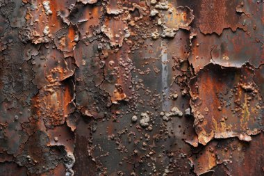 Siyah ve turuncu metal duvarların fotoğrafı. Arkaplan veya haritalama için arkaplan dokusu