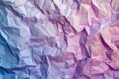 Buruşuk beyaz kağıtların fotoğrafı. Kapatın. Arkaplan veya haritalama için arkaplan dokusu