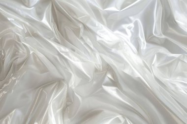 Buruşmuş politen plastik ambalaj kağıdının fotoğrafı. Arkaplan veya haritalama için arkaplan dokusu