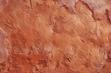 Eski turuncu alçı duvarın fotoğrafı. Arkaplan veya haritalama için arkaplan dokusu
