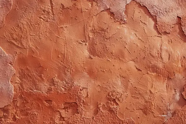 Eski turuncu alçı duvarın fotoğrafı. Arkaplan veya haritalama için arkaplan dokusu