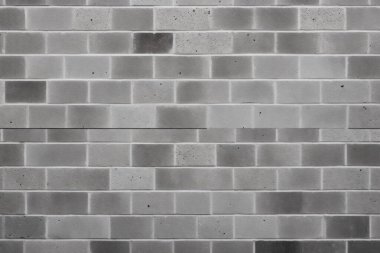 İşlenmiş gri beton brock duvar yüzey dokusu kolajı. Pankart, arkaplan veya 3B haritalama için doku