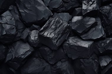 Endüstriyel bezelye kömürü yüzey dokusunun işlenmiş kolajı. Pankart, arkaplan veya 3B haritalama için doku