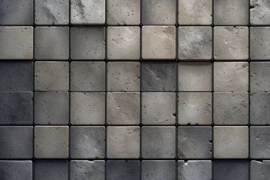 Gri mermer döşeme yüzey dokusundan işlenmiş kolaj. Pankart, arkaplan veya 3B haritalama için doku