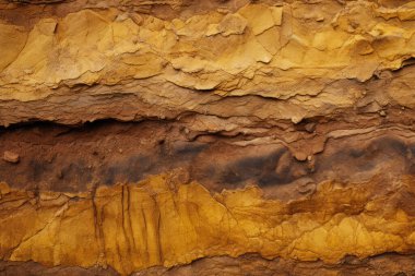 Turuncu kanyon toprak malzeme dokusunun işlenmiş kolajı. Pankart, arkaplan veya 3B haritalama için doku