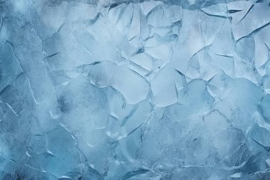 Kalın buz dokusundan oluşan işlenmiş kolaj. Pankart, arkaplan veya 3B haritalama için doku