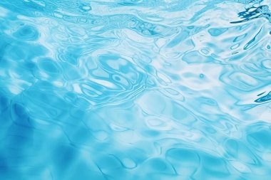 Temiz mavi su dokusunun işlenmiş kolajı. Pankart, arkaplan veya 3B haritalama için doku