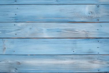 Açık mavi ahşap arkaplan dokusunun işlenmiş kolajı. Pankart, arkaplan veya 3B haritalama için doku
