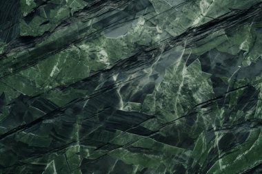 Gündüz vakti zarif yeşil mermer dokusunun işlenmiş kolajı. Pankart, arkaplan veya 3B haritalama için doku