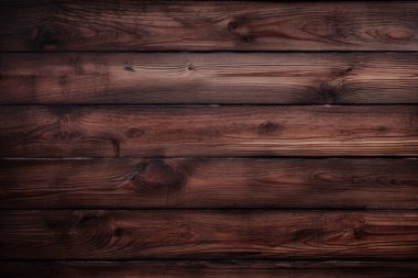 Eski koyu kahverengi ahşap döşeme dokusundan işlenmiş kolaj. Pankart, arkaplan veya 3B haritalama için doku