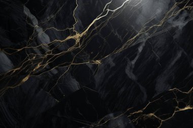 Siyah mermer desenli lüks kolaj. Pankart, arkaplan veya 3B haritalama için doku