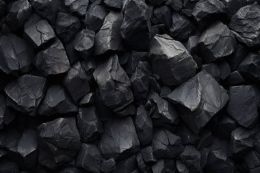 Endüstriyel bezelye kömürü yüzey dokusunun işlenmiş kolajı. Pankart, arkaplan veya 3B haritalama için doku