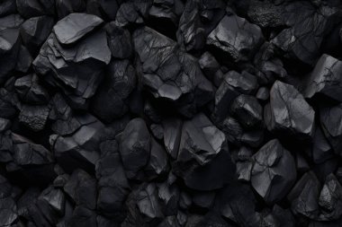 Endüstriyel bezelye kömürü yüzey dokusunun işlenmiş kolajı. Pankart, arkaplan veya 3B haritalama için doku