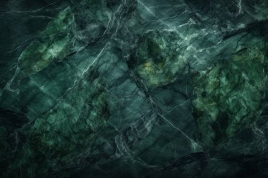 İşlenmiş kolaj, koyu yeşil parlak mermer dokular. Pankart, arkaplan veya 3B haritalama için doku