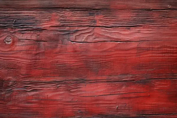 Kırsal boyalı, kırmızı ahşap dokuların işlenmiş kolajı. Pankart, arkaplan veya 3B haritalama için doku
