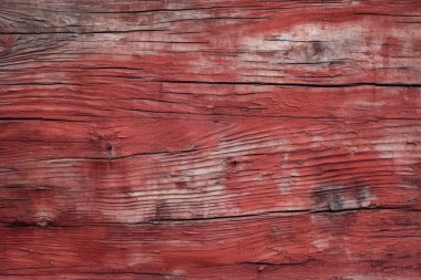 Kırsal boyalı, kırmızı ahşap dokuların işlenmiş kolajı. Pankart, arkaplan veya 3B haritalama için doku