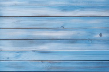 Açık mavi ahşap arkaplan dokusunun işlenmiş kolajı. Pankart, arkaplan veya 3B haritalama için doku