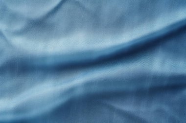 Katlanmış kolajın işlenmiş kolajı kot mavi kumaş dokusunu denetler. Pankart, arkaplan veya 3B haritalama için doku