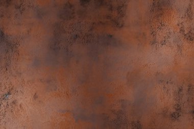 Paslı metal masa yüzey dokusunun işlenmiş kolajı. Pankart, arkaplan veya 3B haritalama için doku