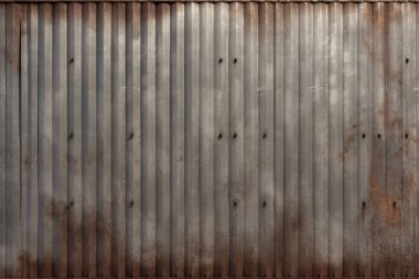 Paslı metal çit ya da gün ışığında işlenmiş kolaj. Pankart, arkaplan veya 3B haritalama için doku