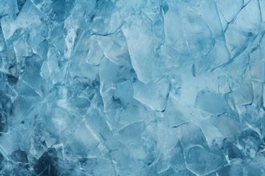 Kalın buz dokusundan oluşan işlenmiş kolaj. Pankart, arkaplan veya 3B haritalama için doku