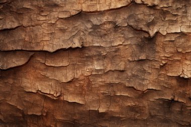 Ağaç kabuğu gövdesi dokusunun işlenmiş kolajı. Pankart, arkaplan veya 3B haritalama için doku