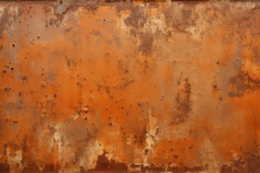 Eski paslı metal duvar yüzey dokusunun işlenmiş kolajı. Pankart, arkaplan veya 3B haritalama için doku