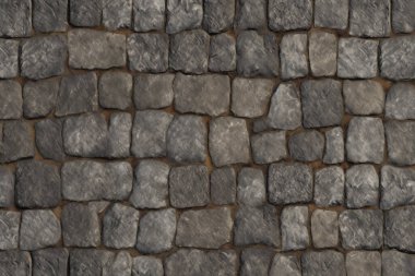 Eski sokak asfalt yüzey dokusunun işlenmiş kolajı. Pankart, arkaplan veya 3B haritalama için doku