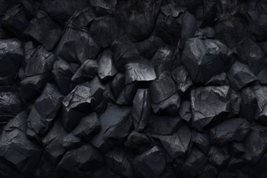 Endüstriyel bezelye kömürü yüzey dokusunun işlenmiş kolajı. Pankart, arkaplan veya 3B haritalama için doku