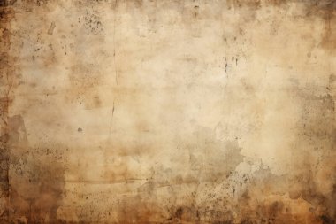 Kahverengi kağıt dokusundan kadim parşömen kağıdının işlenmiş kolajı. Pankart, arkaplan veya 3B haritalama için doku