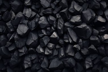 Endüstriyel bezelye kömürü yüzey dokusunun işlenmiş kolajı. Pankart, arkaplan veya 3B haritalama için doku